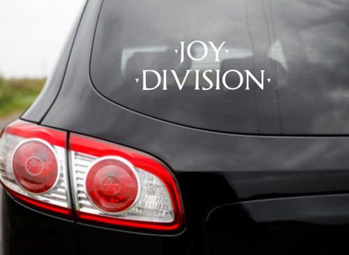Joy division car decal - joy, vinyl