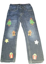 Boys Slim Fit Fully Lined Jeans 5 Years Christmas Jumper Day Save The Children