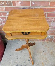 Vintage Oak Plant Fern Stand