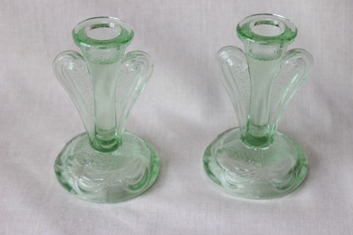 Pair art deco - art, glass