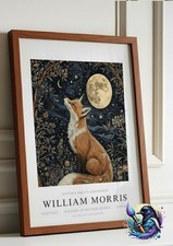 William Morris Fox Print A4