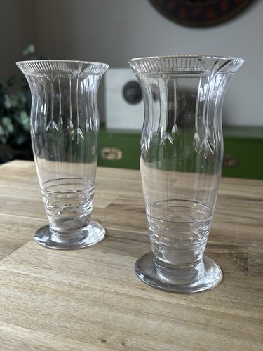 Antique vintage pair etched - antique,