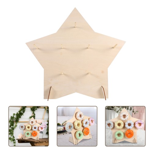 Reusable wooden donut rack - reusable,
