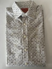 Simon Carter MENS Cotton AEROPLANES print VGC Size 16.5" 42cms