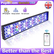 PopBloom H54 WiFi Marine Tank Lighting 24 Reef Aquarium LED Light Full Spectrum