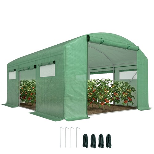 Outsunny polytunnel greenhouse - polytunnel,