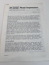 AA Road Impression Hillman Avenger Estate 1500 Super 1972 2pp Original Report