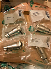 FOUR (4) Neutrik NA3MDF XLR male to female chassis feed thru adaptors NEW sealed