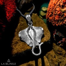 Sterling Silver Stingray Fish