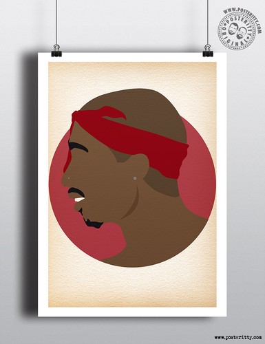 Tupac shakur minimalist hip - shakur,