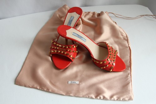 Prada red coral gold kitten - red/coral,