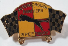Peterborough Panthers Speedway 1991 Enamel Pin Badge. Motorcycle Racing