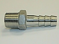 Stainless Steel Hosetails 316, Bsp Thread Hose Tail Barb Connector 1/8 to 2"