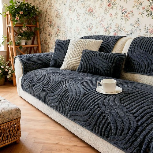 Plush sofa cover - plush, slip