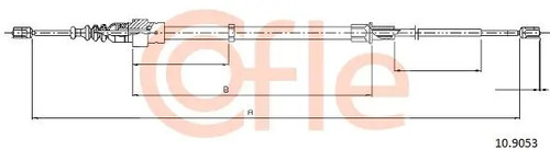Handbrake cable left - handbrake,