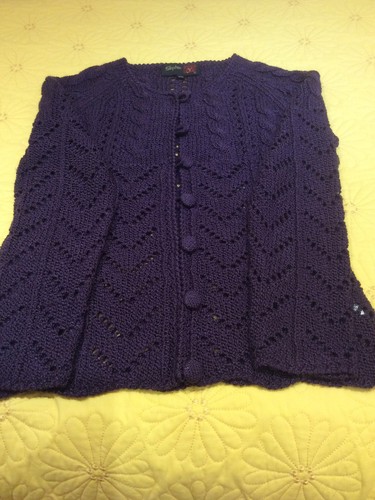 Bnwt purple fancy knit - fancy,