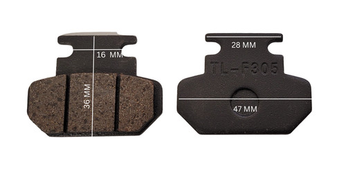 Bp031 set rear brake pads - bp031, of