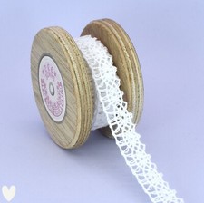 15mm Cotton Lace Trimmings x 2 metres - Doll Making Sewing Bear