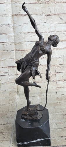 Art deco nouveau dancer signed - art,