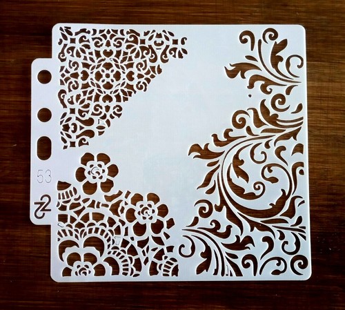 Floral pattern stencil - pattern,