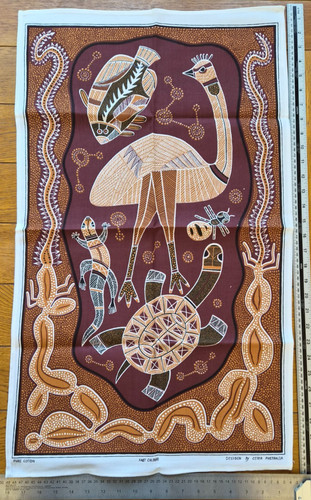 Vintage australia tea towel - australia,