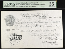 £5 White Five Pound Bank Note