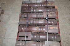 Mahogany Snooker Table Set of 8 legs (4 corner legs and 4 central)