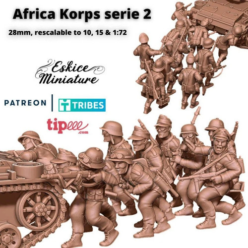 Wwii german afrika korps squad - wwii,