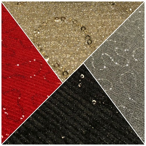 Sequin pleated stretch - sequin,