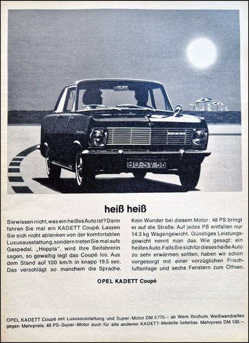 Opel kadett coupe original - opel,