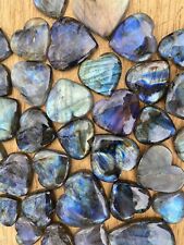 Labradorite Heart Cabochon Iridescent High Flash AAA+