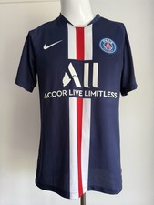 PSG Paris St Germain 2019 2020 Nike Blue Red Football Home Shirt Size M Medium
