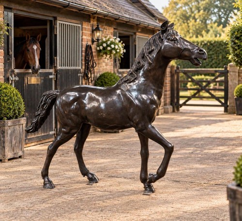 Large bronze garden sculpture - bronze,