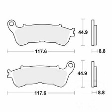 TRW Brake Pads Standard MCB776 Fits Suzuki UH 200 2007-2013