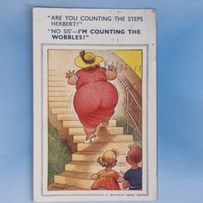 Comic Postcard 1959 Cow Shed Milking Parlour Milk Maid Cold Fingers Bamforth