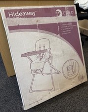Hideaway Highchair, 6months-3years, Grey, Portable and Lightweight