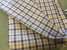 Ian Mankin Fabric Remnant  137 wide blue upholstery 90 cm nairn check