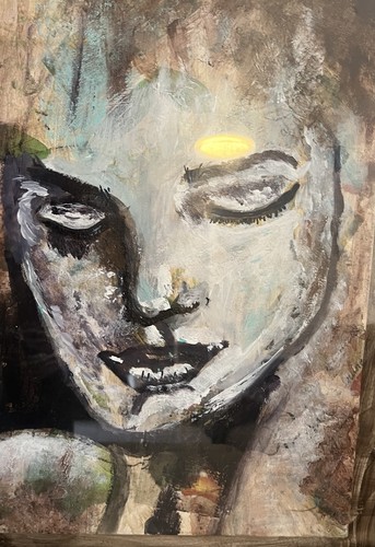 Original signed acrylic - original,