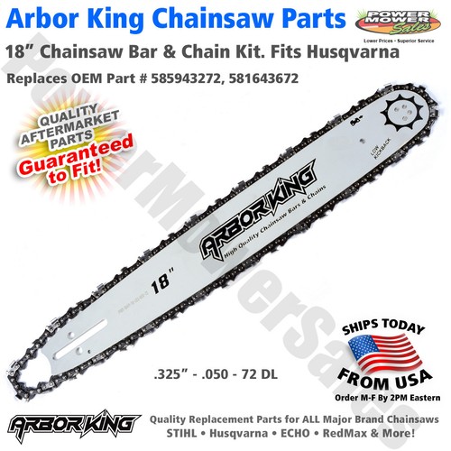 Chainsaw bar chain kit - 18”,