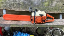 Very rare Vintage Husqvarna 50 Chainsaw ( MK1  WHITE TOP) Rancher Running