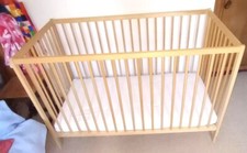 IKEA Sniglar Baby Cot with Mattress Good Condition