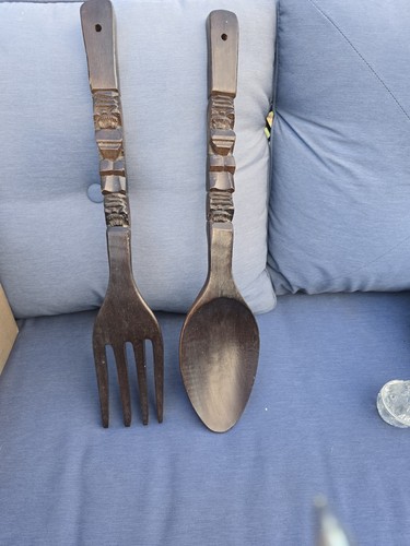 Giant wooden fork - giant,