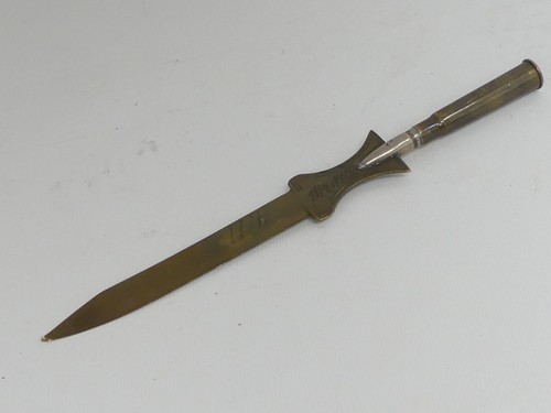 Ww1 trench art - (ref1bl), letter