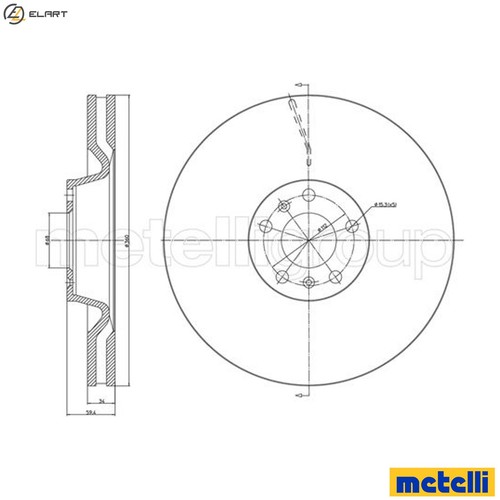 Brake disc 1102c - disc, vw