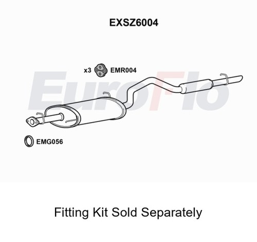 Rear muffler silencer insert - muffler,