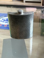 Vintage hammered pewter hip