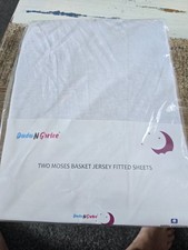X2 Moses Basket Jersey Fitted Sheets