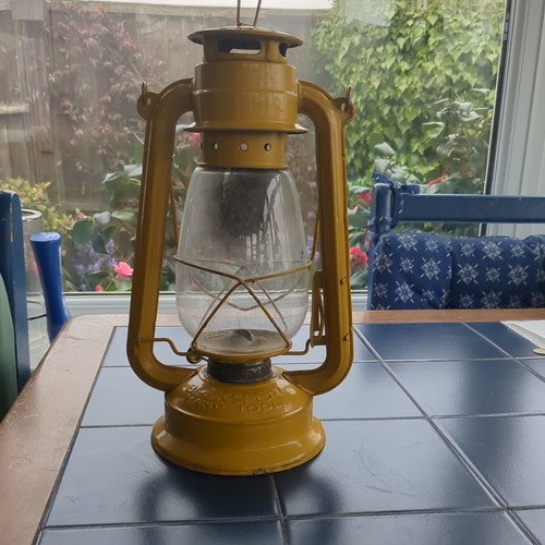 Yellow hurricane lamp made - lamp,