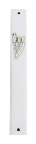 White best mezuzah - white, mezuza