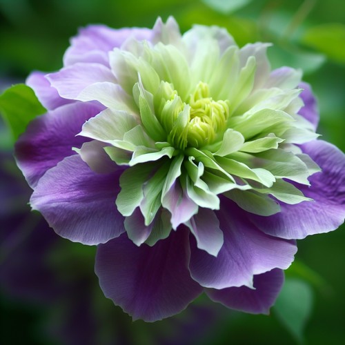 Double purple green - double,